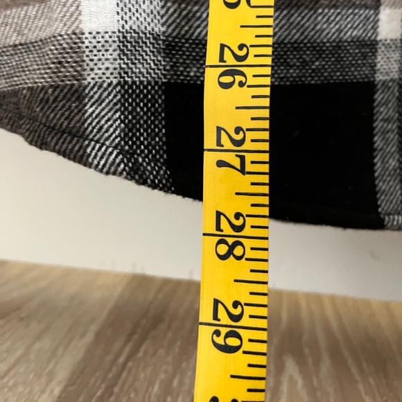 Tan & Black Plaid Shacket/Overshirt - Picture 3 of 4